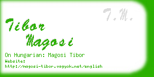 tibor magosi business card